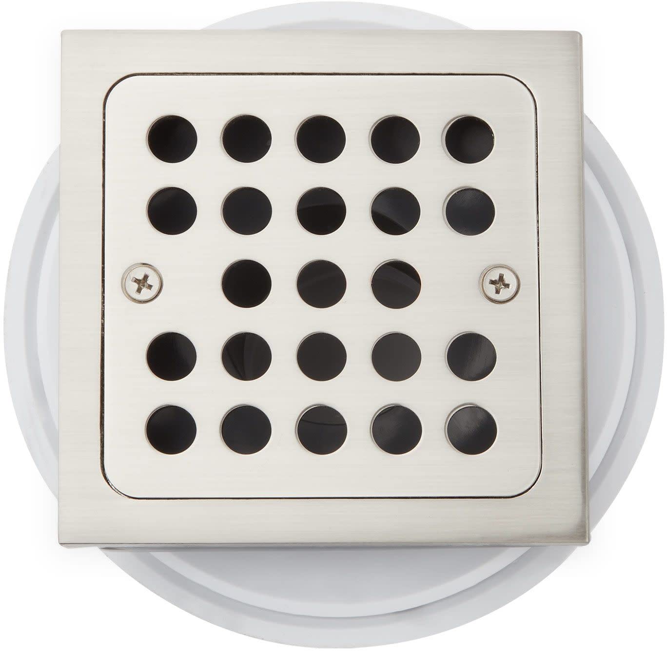 Signature Hardware 948036 FundamentALL 4-1/2" Square Shower Drain - Polished Brass