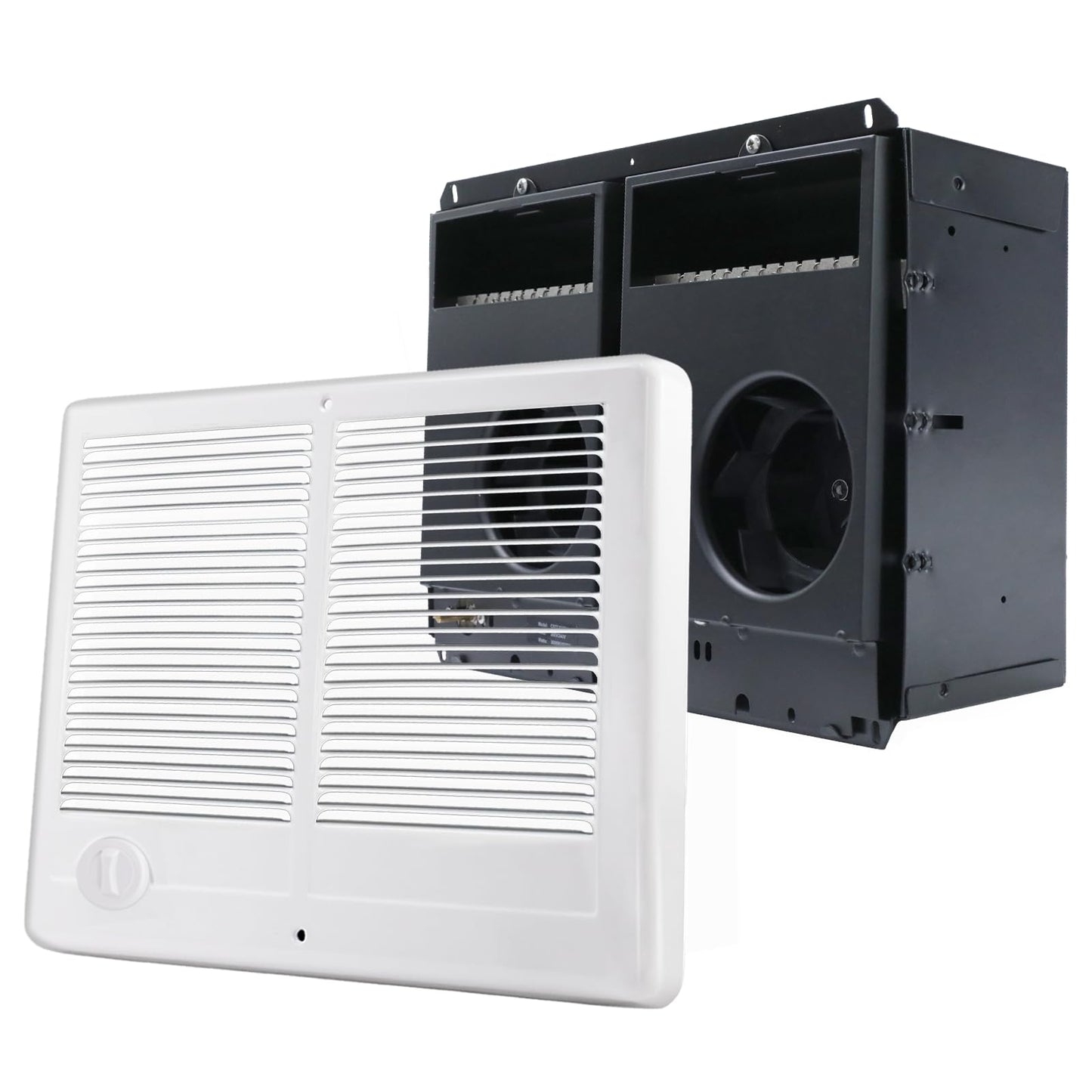 CSTC402TW Twin Electric Wall Heater(Part: 67527) with Thermostat -240/208V, 4000/3000W, 13648/10236 BTU Ideal for Large Rooms & Open Spaces, With High-Temp Safety Protection
