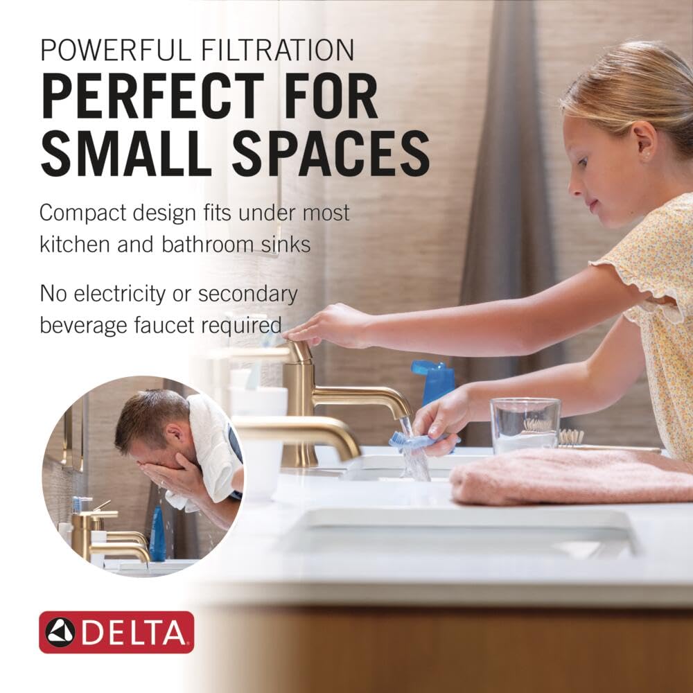 Delta Clarifi High Flow Under Sink Water Filter System, Water Filter for Kitchen and Bathroom Sink Faucet, DWQ3501510