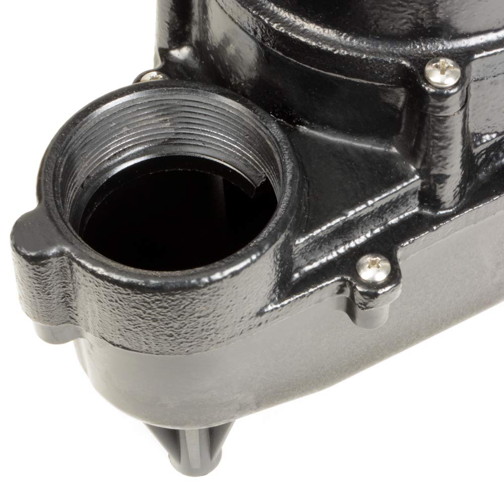 ECO-FLO Products RSE50W Cast Iron Sewage Pump with Wide Angle Switch, 1/2 HP, 5,700 GPH