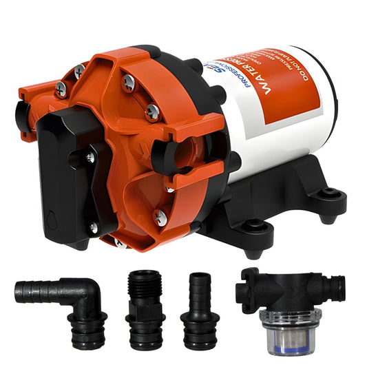 SEAFLO 56A Series Variable Speed Smart Water Pressure Pump – 12V DC, 5.0 GPM, 70 PSI, Self-Priming, Constant Pressure, For Rv/Yacht/Boat/Camper, NSF, CE & Rohs Certified, UL Listed, 4-Year Warranty