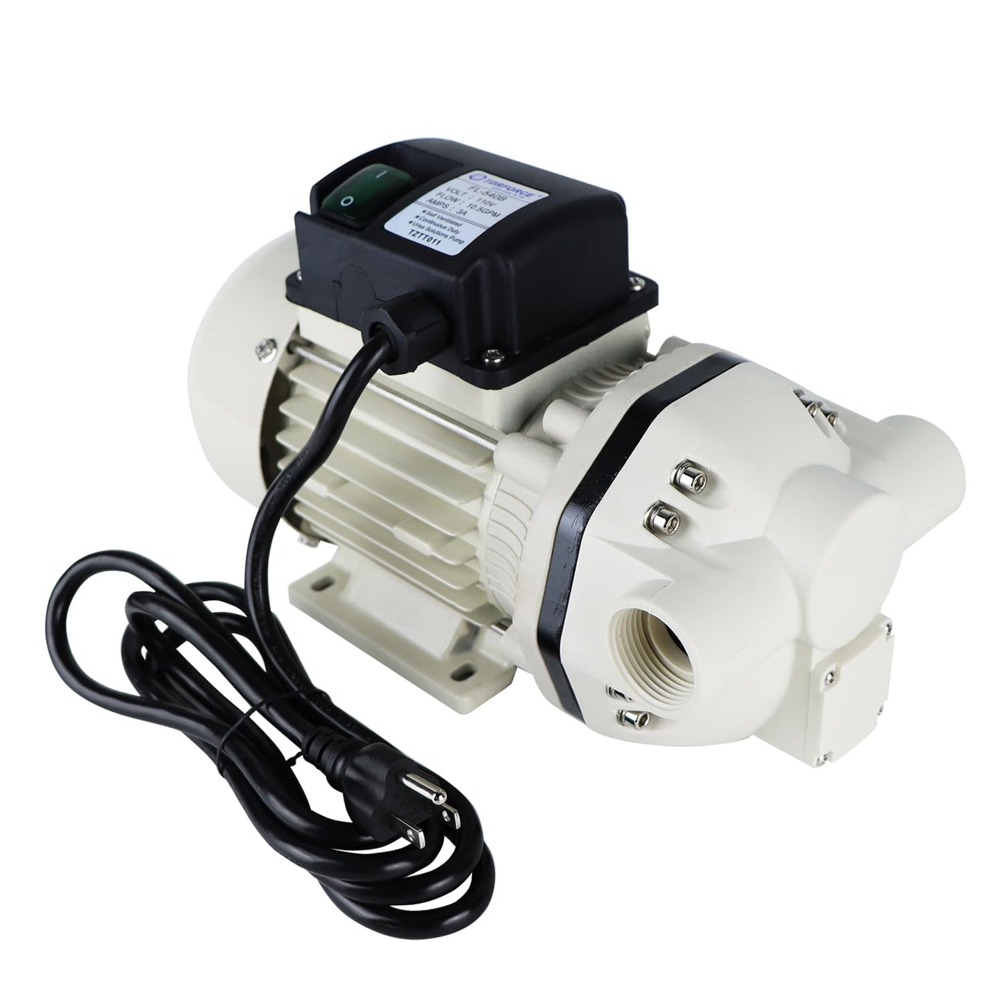TDRSUPER Diaphragm Irrigation Pump Industrial Electric Water Pressure Pump Self-priming 110VAC, 10.6 GPM, 23PSI, 14.3lb, Lift 11m, Power 350W