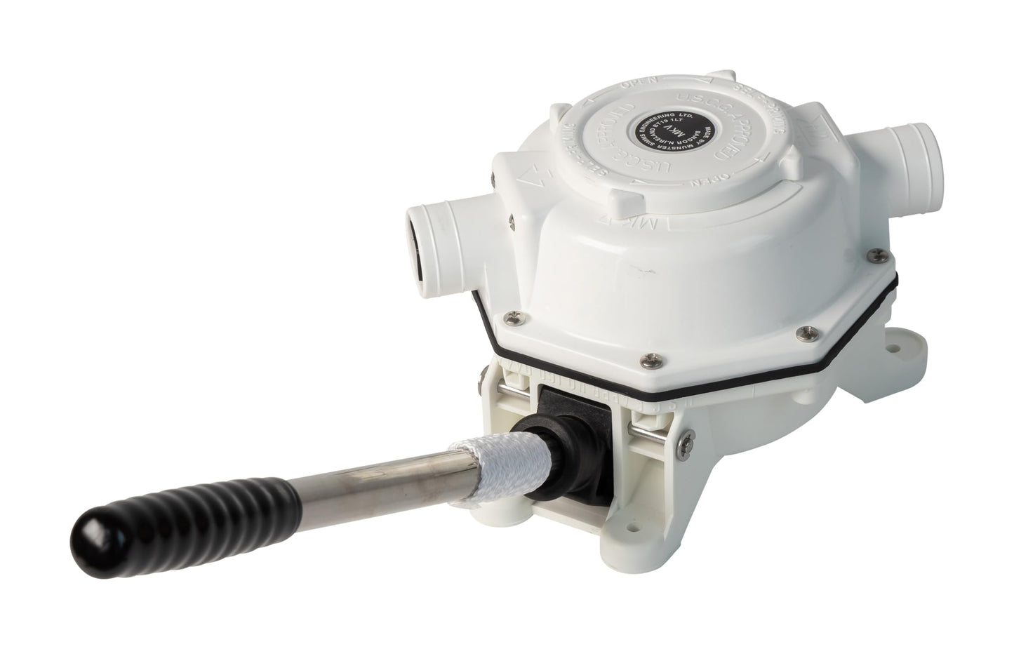Whale Mk5 Manual Sanitation Pump - Bulkhead. Up to 17 GPM Flow Rate, Designed for Toilet Flush or Holding Tank Pump Out ensuring Reliability in Black Waste Management, BP0527