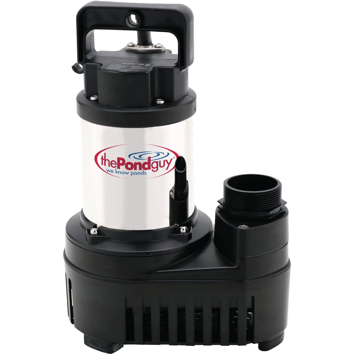 The Pond Guy RapidFlo Submersible Outdoor Water Pump, Perfect for Ponds, Waterfalls, Streams, Hydroponics & Pondless Features, Easy Install, Energy Saving, Quiet, Powerful Flow, Asynchronous, 3000 GPH