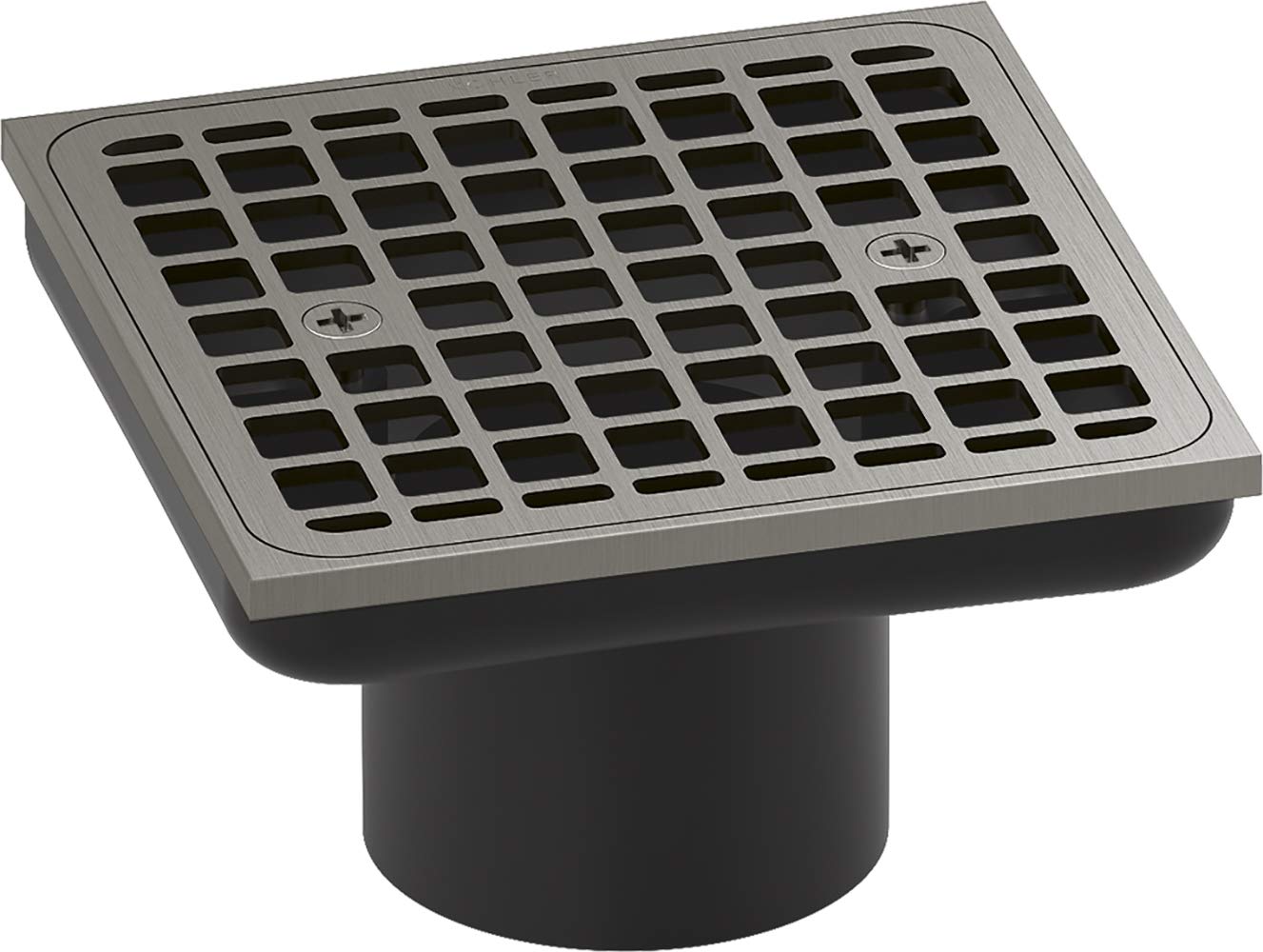 KOHLER K-22665-BN Square Grid With Screws and Drain Throat