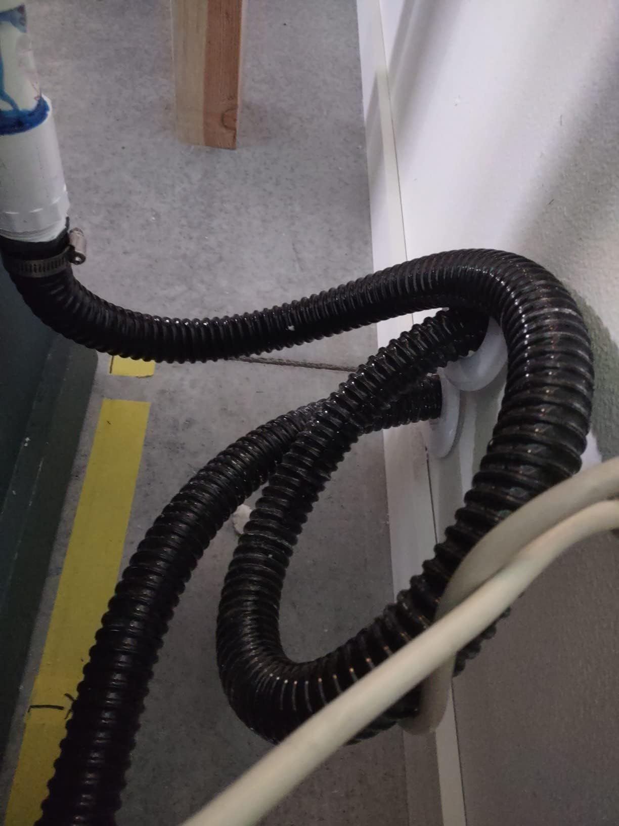 Pond Tubing ID 2” × 50ft Black Corrugated Flexible Reinforced Waterfall Pond Tube Sump Pump Hose, Non-toxic & Kinkproof (50 ft, 2" ID)