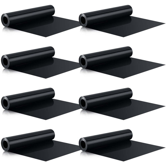 Pangda 8 Rolls 16 ft x 19.69 Inches Black Under Deck Drainage System Bulk HDPE Waterproofing Membrane Trough Black Rain Deck Drainage System Trough Unders Systems Outdoor for Underdeck Ceiling