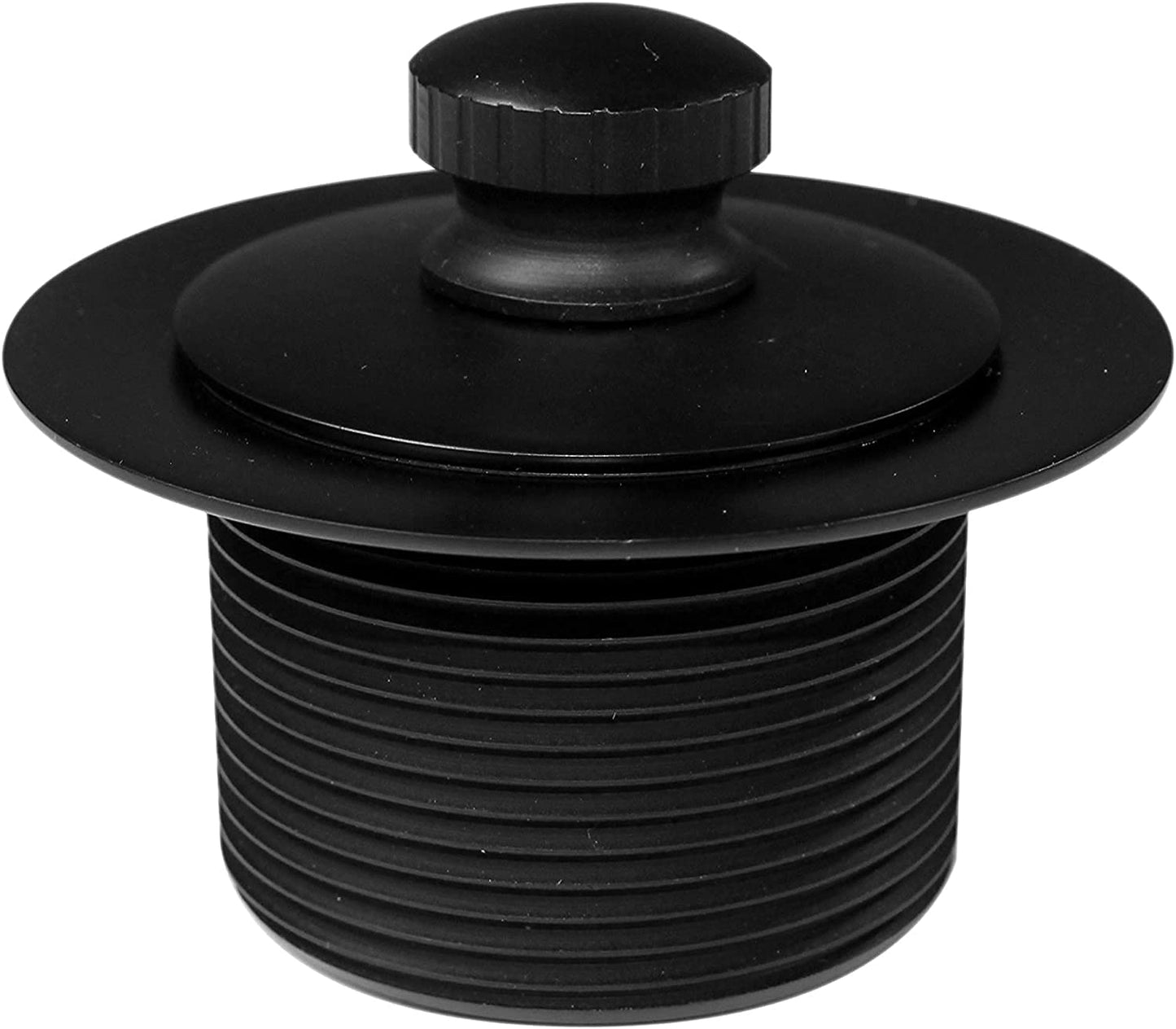 Westbrass D49721-4-62 1-1/2" Bath Waste & Overflow Assembly with Pull Drain Stopper and One-Hole Faceplate Top Elbow - Sch. 40 PVC, Matte Black (4-Pack)