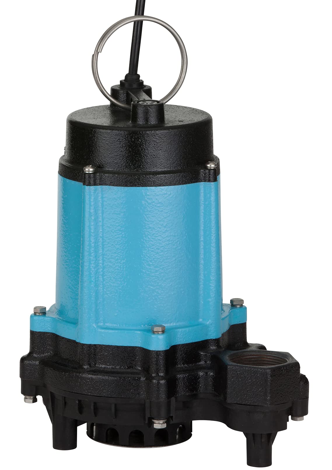 Little Giant 10EC-CIM 115-Volt, 1/2 HP, 4020 GPH Manual Cast Iron Sump/Effluent/Emergency Pump with Polypropylene base (no switch), 20-ft. cord, Blue, 510800