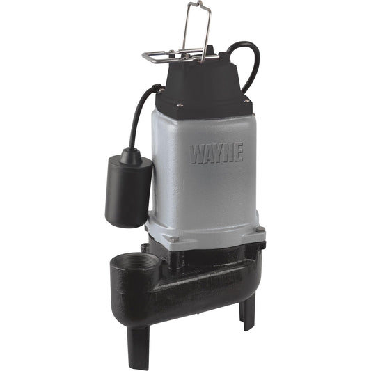 Wayne WCS50T Cast Iron Sewage Pump with Tether Float Switch