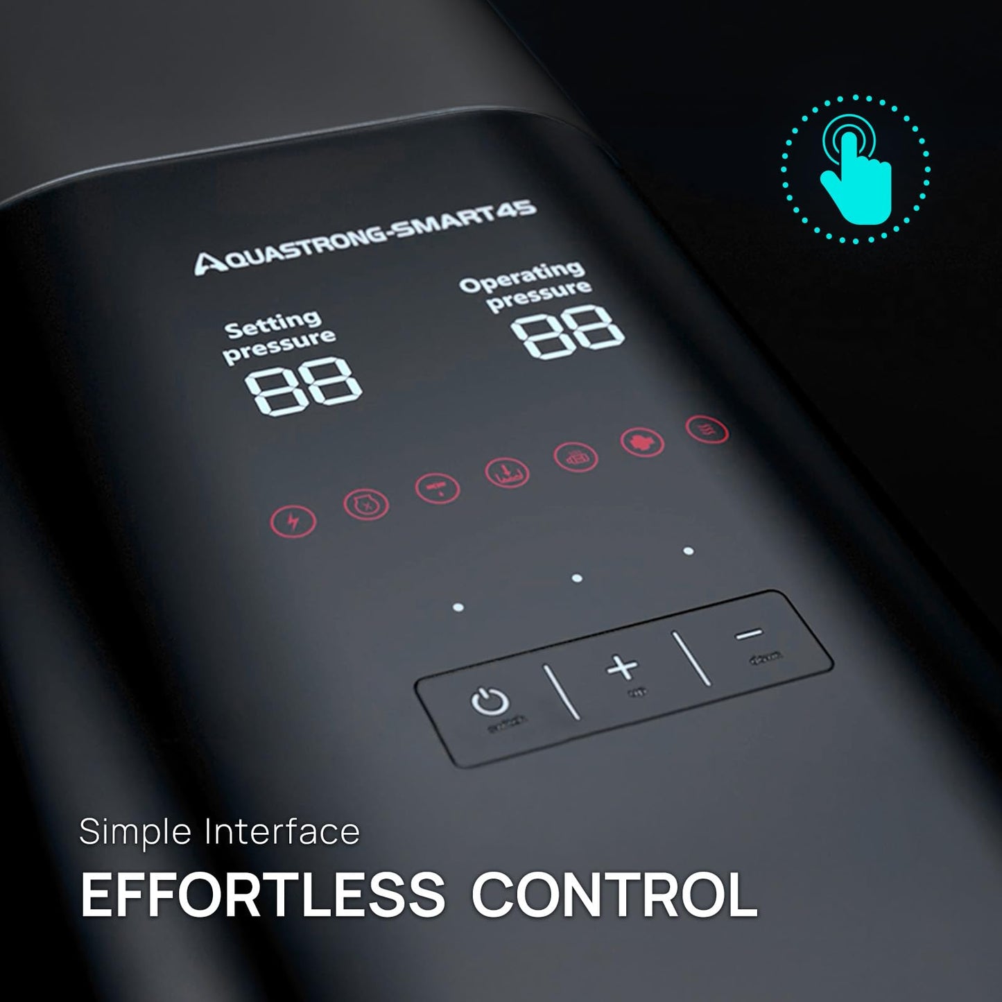 Aquastrong Whole House Water Pressure Booster Pump 80 PSI, 115V Automatic Variable Speed, Constant Pressure, Integrated Design, Self-Priming, for Home, Apartment, Shower, Garden, Shallow Well,Smart 45