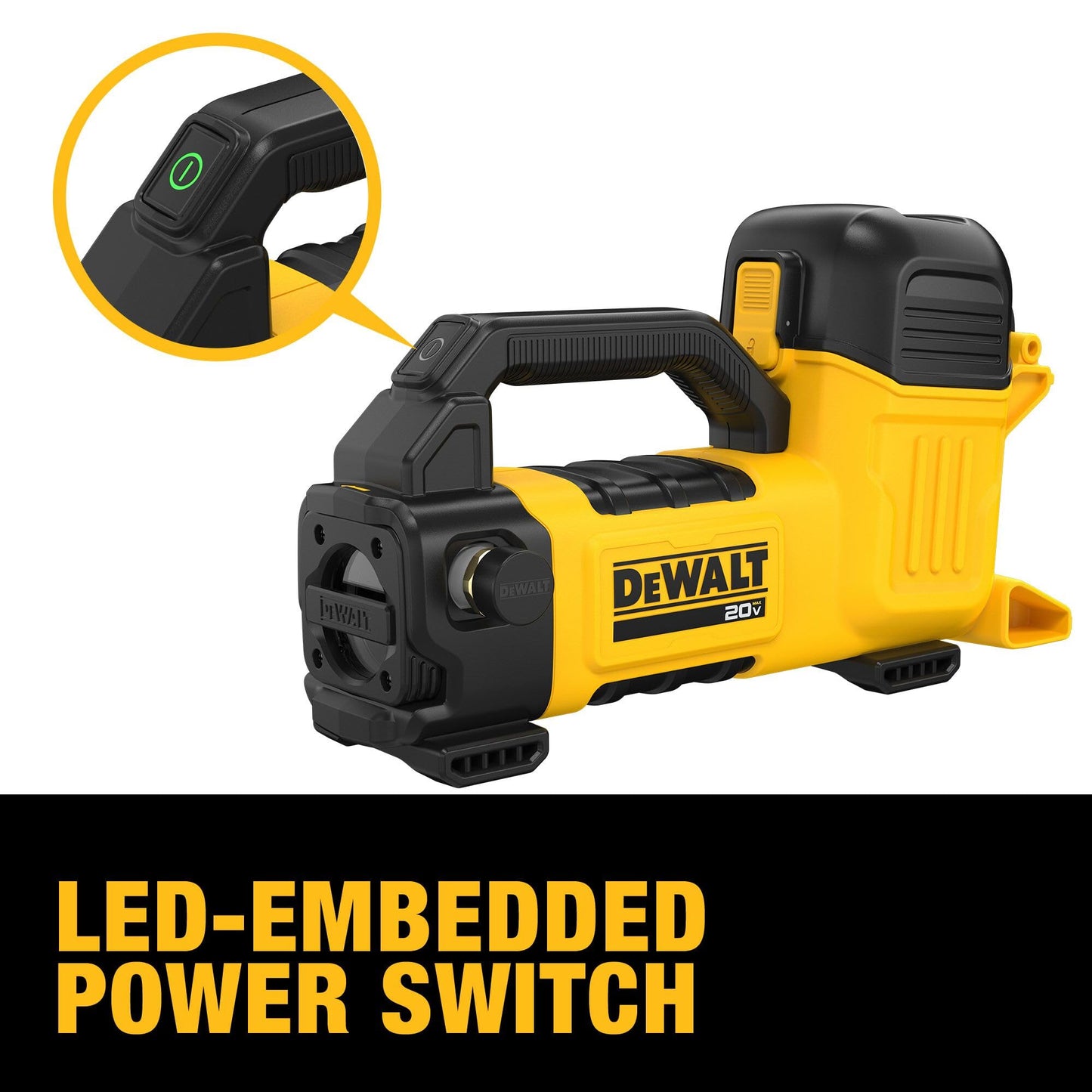 DEWALT 20V MAX Transfer Pump, 10 GPM, Powerful and Lightweight, Profesional Grade Versatility, Bare Tool Only (DCE050B)