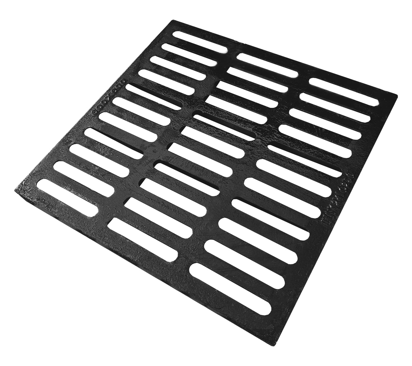 Natotela Driveway Ductile Iron Drain Grate-24x24 in. Square Cast Iron Drainage Grate,Outdoor Heavy Duty Metal Catch Basin Grate for Garage,Parking Lot,Concrete Floor(23.6x23.6x1.2in)