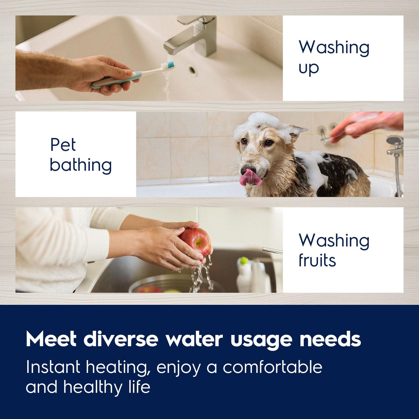 Electrolux 8 Gallon Water Heater Electric, Mini Tank Point of Use Under Sink Water Heater, 120V Plug in, 1440W Instant Hot Water for Kitchen, Laundry, RV