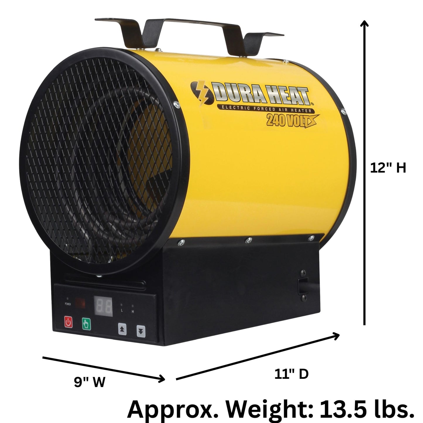 Dura Heat EUH4000R Electric Forced Air Heater with Remote Control 12,800 Btu