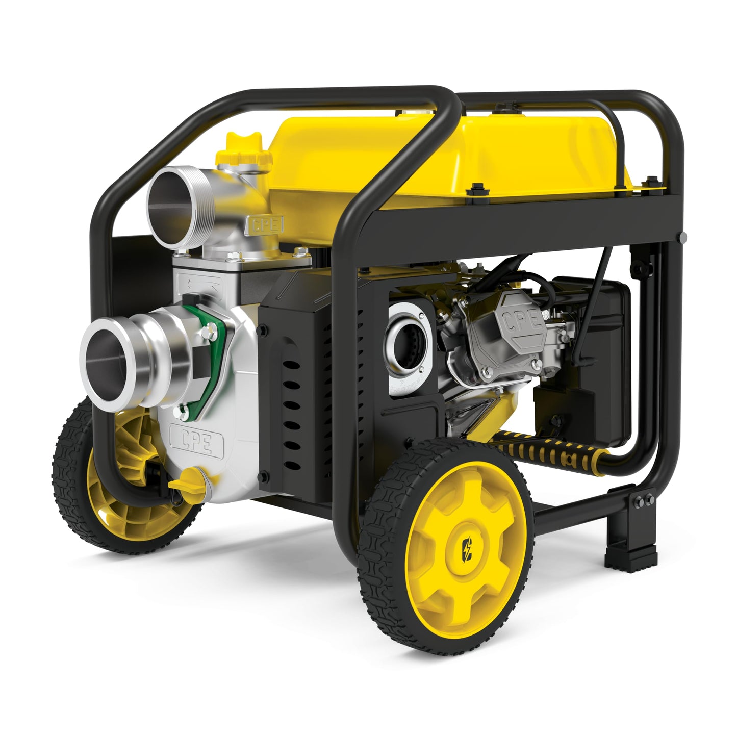Champion Power Equipment 3-Inch Gas-Powered Semi-Trash Water Transfer Pump with Hose and Wheel Kit