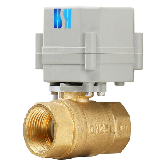 HSH-Flo 2 Way 1" 12VDC 9-24VDC 0-10V NPT Proportional Integral Modulating Control Motorized Ball Valve