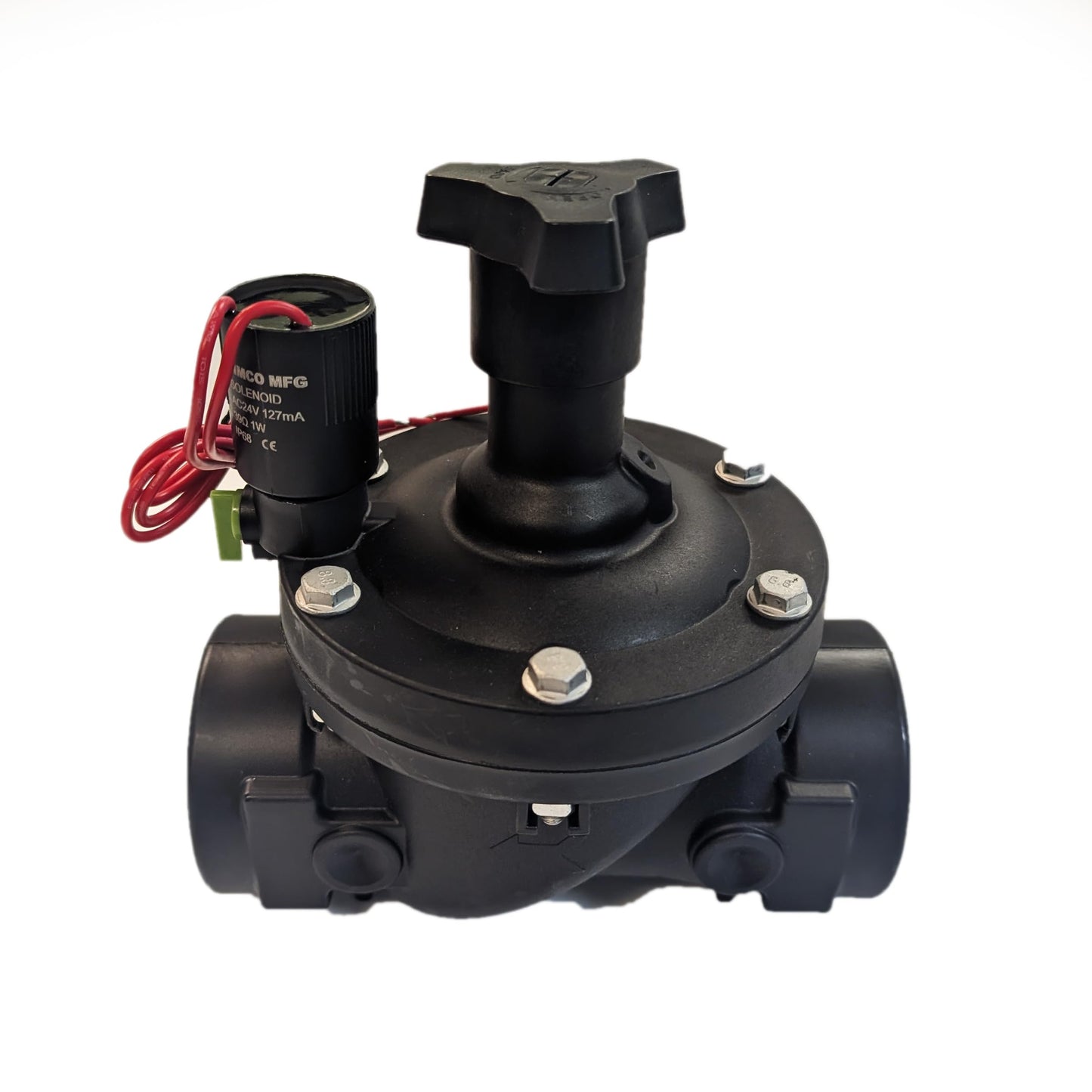 Fimco Manufacturing Inc. X200 2" in-line Commercial Electric Solenoid Irrigation Control Valve with 24VAC Coil and NPT Female Threaded outlets
