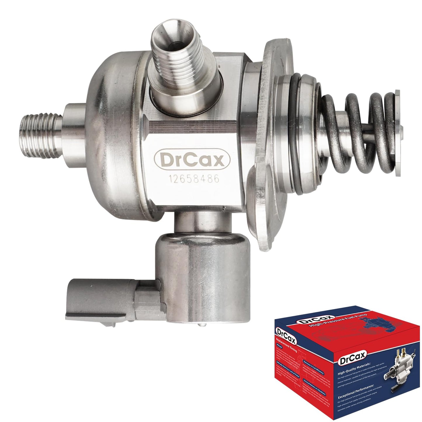 DrCax High Pressure Fuel Pump 12658486 Compatible with Cadillac ATS 2013-2015 CTS 2014-2015 2.0L 2.5L L4 Replace GDP107 HM10030 12651175 12676532