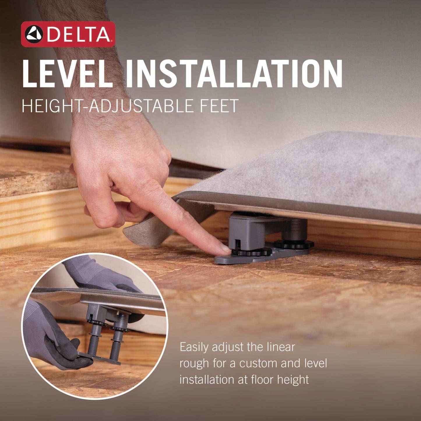 Delta Faucet 36-Inch Linear Shower Drain Rough