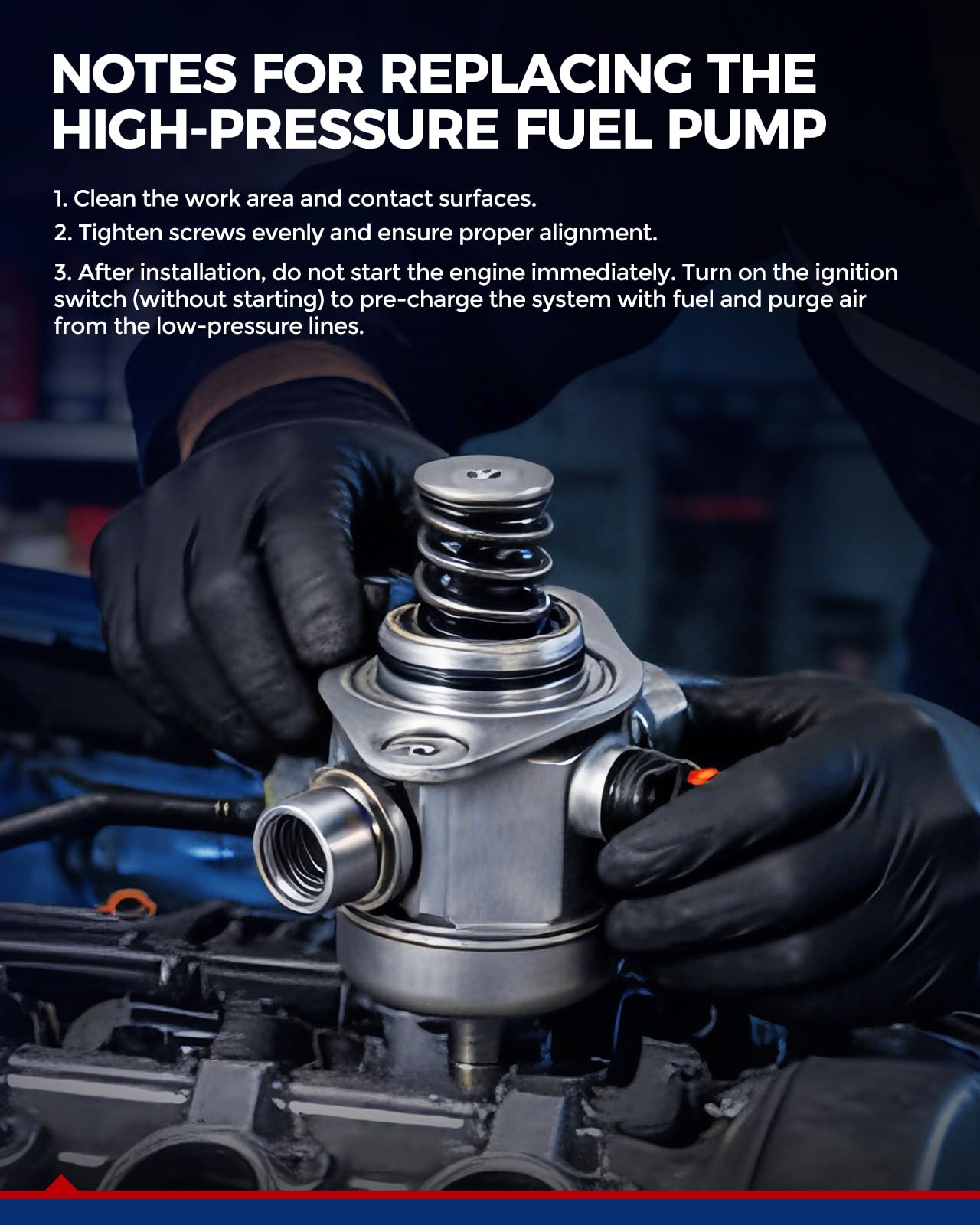 KAX High Pressure Fuel Pump Compatible with 2012–2016 Kia Soul 1.6L, Forte 5/Forte Koup 1.6T, Rio, Compatible with 2013 Hyundai Veloster Base 1.6L, 2014-2015 Veloster, 2013-2014 Accent, HM10002