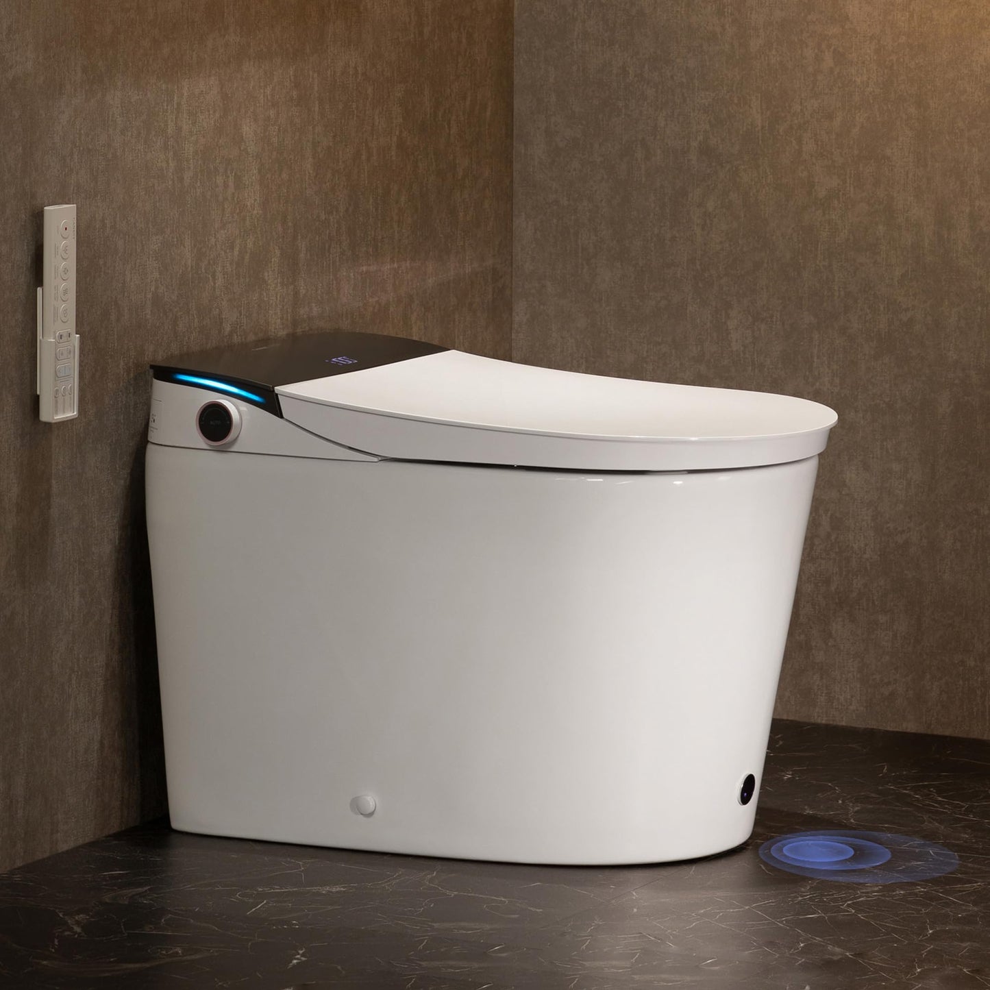 CANEST Smart Toilet with Bidet Built in, Foam Dispenser, 1000g MaP Flushing, Full-Area Seat Sensor, Auto Temperature Control Heated Seat, Auto Open/Close, Foot Sensor, Deodorization, Remote(FC-002SE)