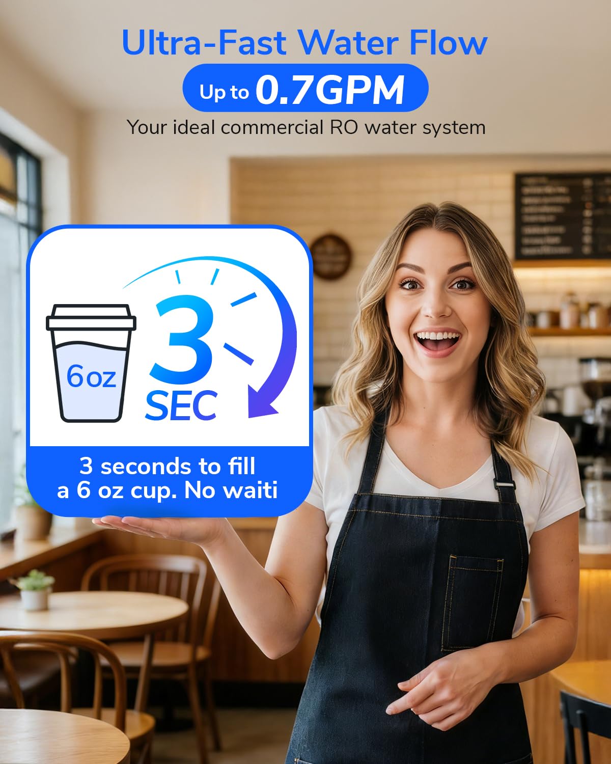 Ecoviva RO1000G Tankless 9-Stage Commercial Reverse Osmosis Water Filtration System, NSF/ANSI 58, 1000GPD German Design 3:1 Pure to Drain,10 Years Fully Sealed Solid & Reliable, Alkaline PH+