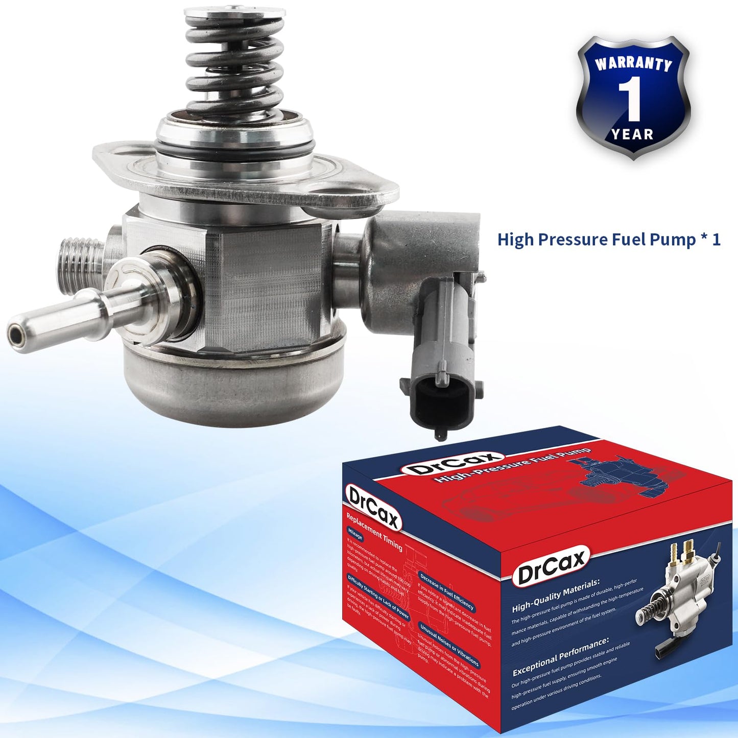 DrCax High Pressure Fuel Pump 35320-2E100 Compatible with Kia FORTE SOUL Hyundai TUCSON ELANTRA 1.8L 2.0L L4 Replace HM10052 353202E100 GDP412 M73135