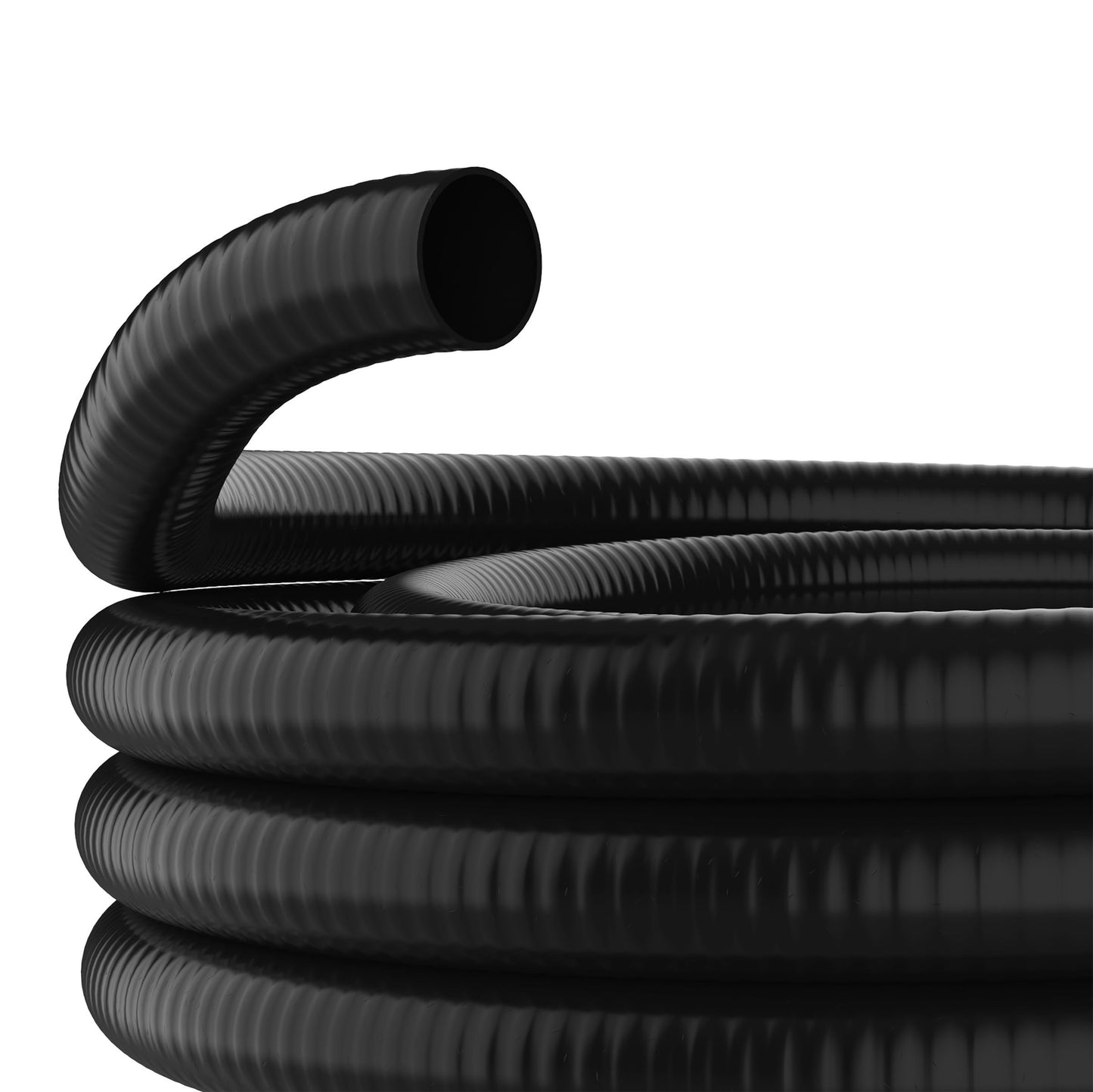 Alpine Corporation 50' Flexible PVC Water Pump Hose with 2-Inch Diameter for S-40 Fittings