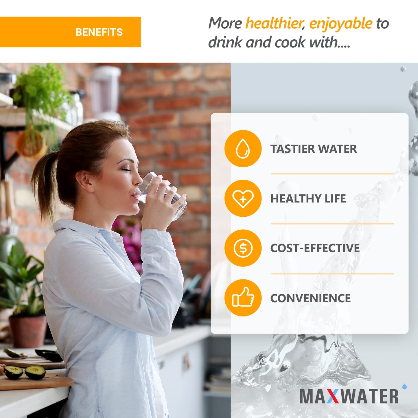 Max Water 10 Micron 10 x 4.5 inch Whole house Sediment Water Filter | Meltblown Polypropylene Well Water Filter Replacement Cartridges for DGD-5005, AP810, SDC-45-1001, GXWH30C, PP10BB (20 Pack)