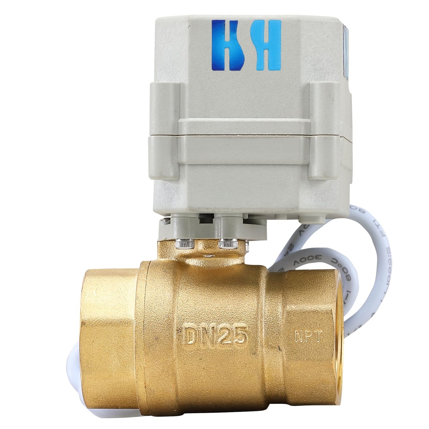 HSH-Flo 2 Way 1" 12VDC 9-24VDC 0-10V NPT Proportional Integral Modulating Control Motorized Ball Valve