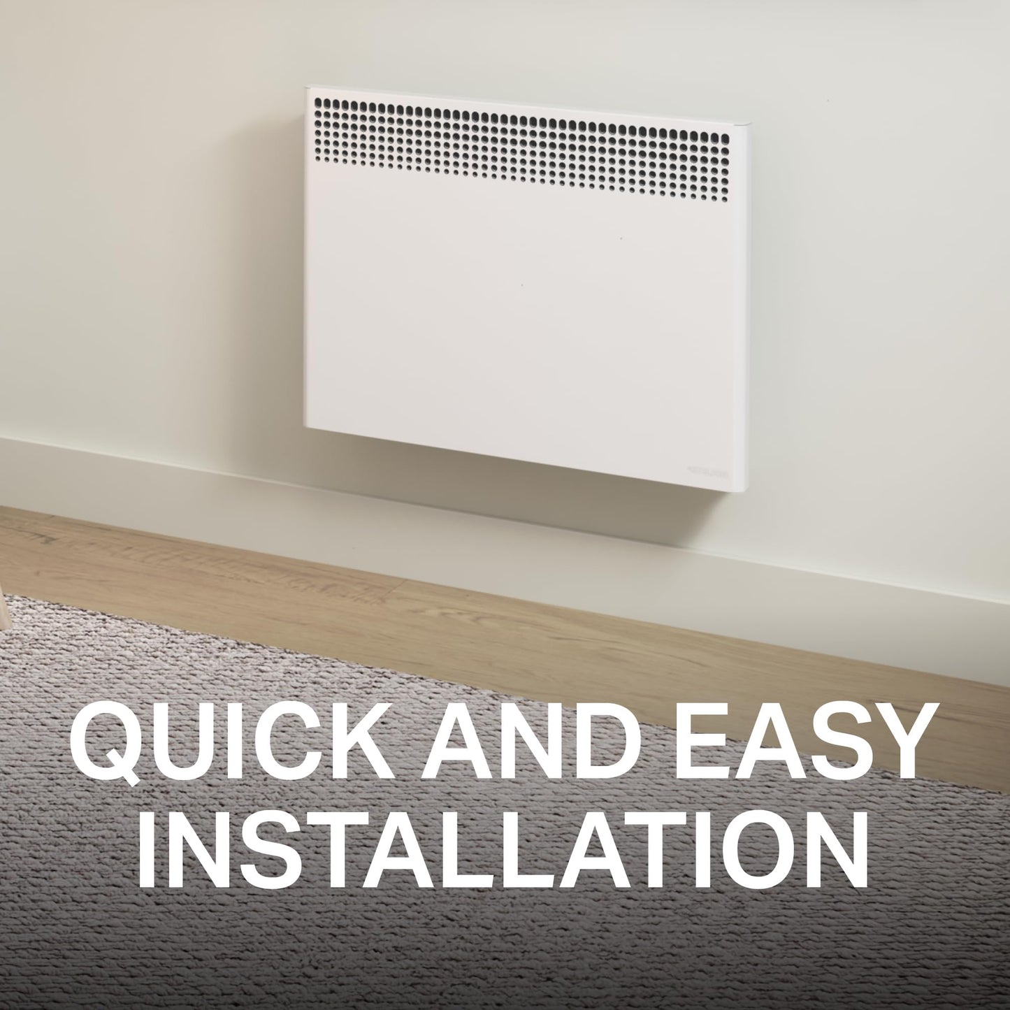 Stelpro Ultra-Quiet Wall Convector Heater – 1500W / 240V (1125W / 208V) – 17 9/16″ H × 28 5/8″ W – Sleek Entry-Level Model – Silent Comfort, Quick Heat – Built-In Thermostat (ASHC1502W) – White