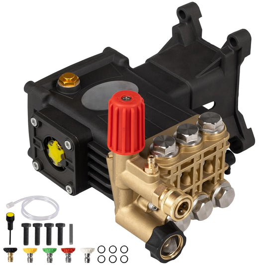1" Shaft Triplex Pressure Washer Pump 4200 PSI 4.2 GPM Replacement Power Washer Pump Compatible with GX340 GX390 GX270 DXPW3035 DXPW3535