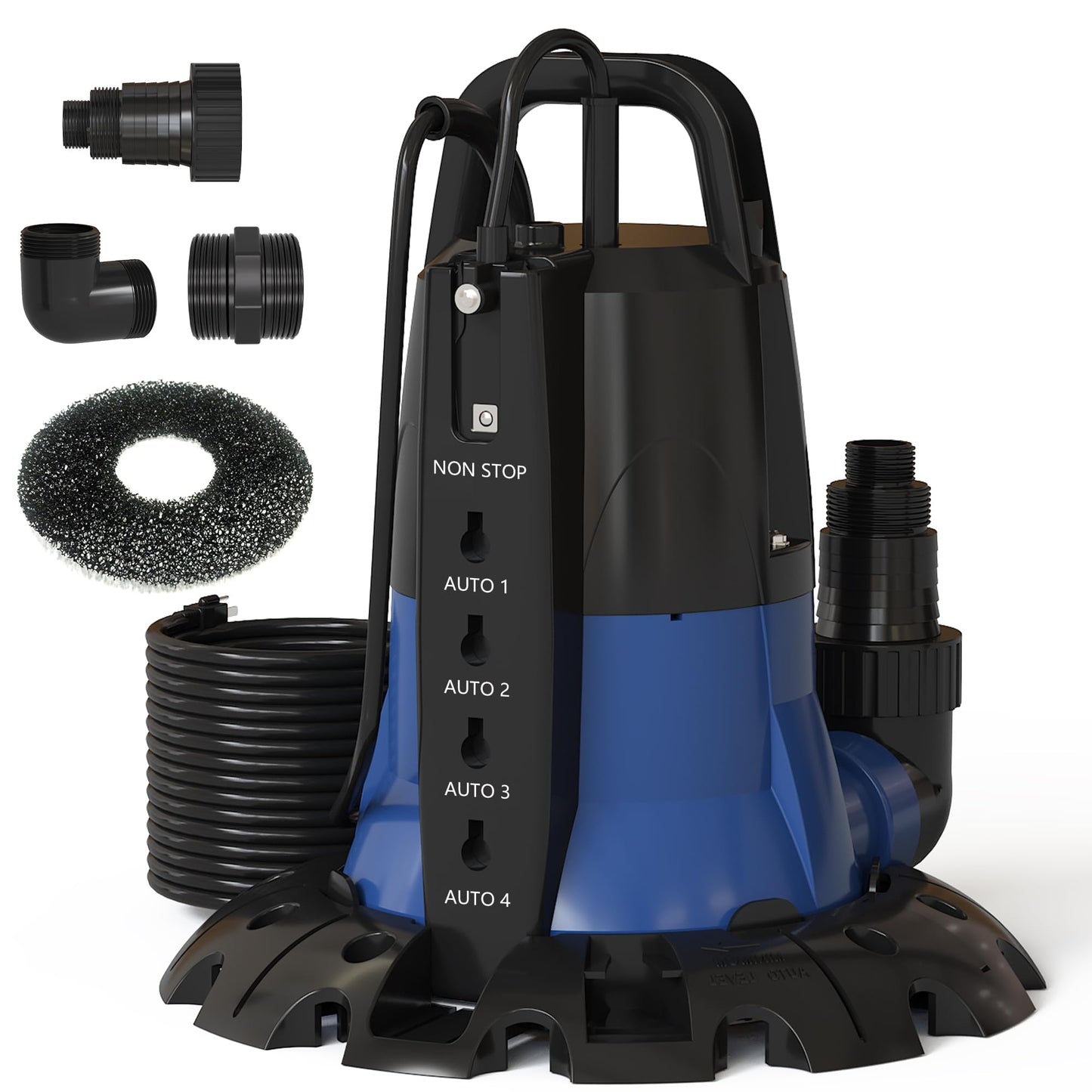 Cofiyard 1/2 HP Automatic Pool Cover Pump, 3148 GPH Submersible Water Pump for Pool Draining, Manual/Auto Pump with Adjustable Sensor for Above/In-Ground Pools, Hot Tubs, Basement Flooding, 25ft Cord