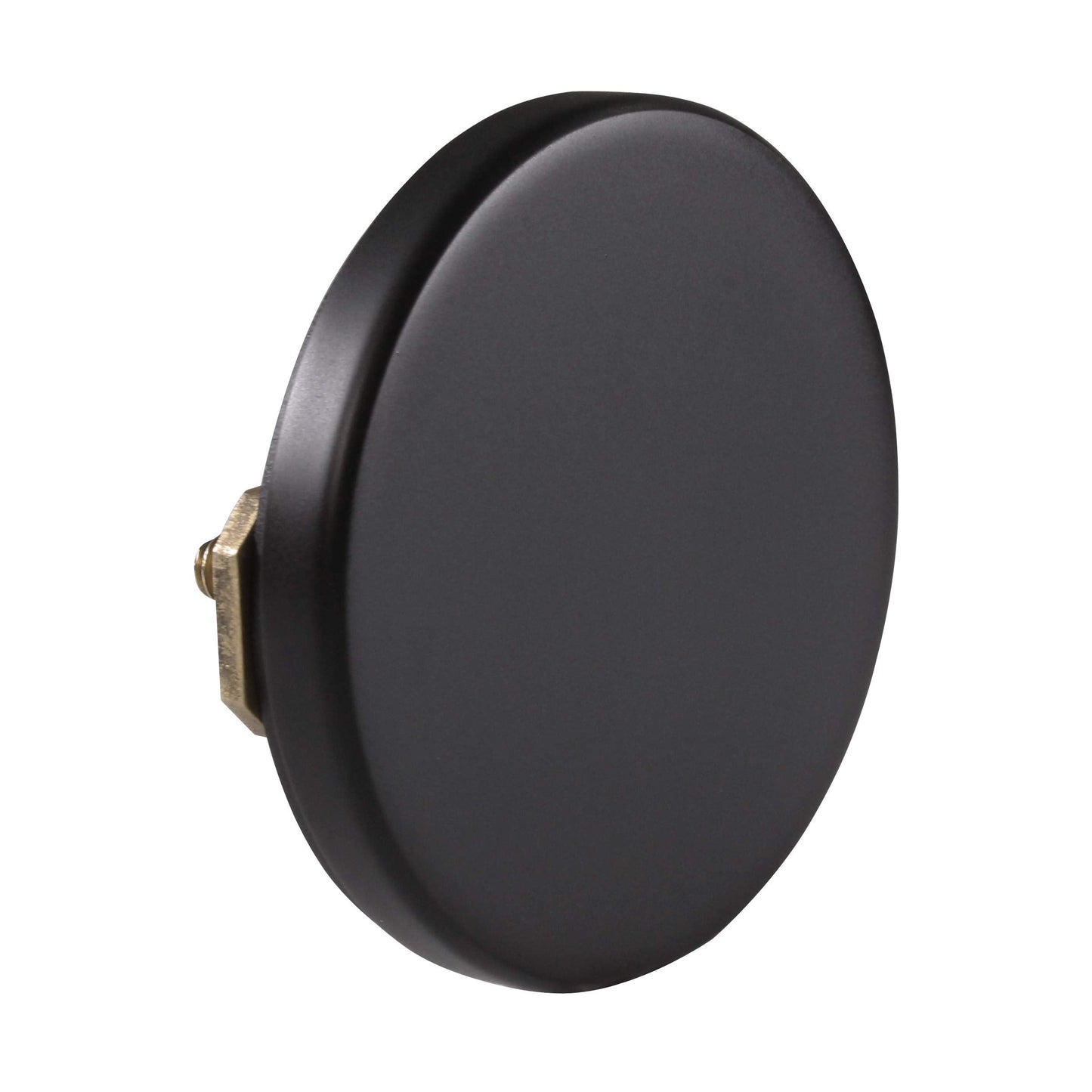 Westbrass 79417SWH-62 19" European Style Solder-In Brass Bath Waste Assembly with Twist & Close Drain and No-Hole Overflow, Matte Black