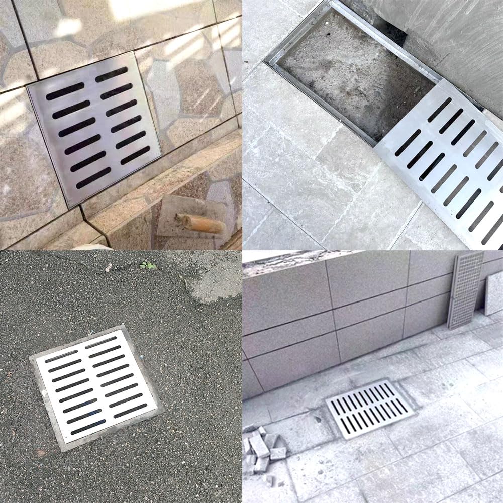 24" X 24" / 34" X 24" / 34" X 34" Stainless Steel Drain Grates; Drain Grate Covers Indoors/Outdoor Large; Indoors/Outdoor Drain Cover; Drain Grate for Catch Basin (24" x 24")