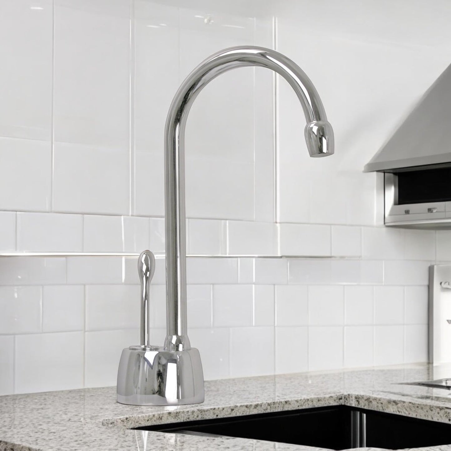 Westbrass D271H-26 Velosah 9" 1-Handle Hot Water Dispenser Faucet with Thermostatic Hot Water Tank, Polished Chrome