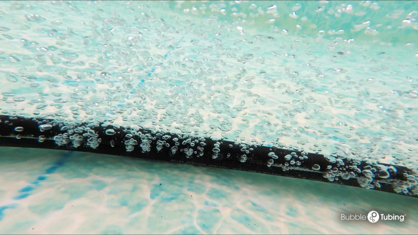 Bubble Tubing (½ in) – Fine bubble self-sinking diffuser airline for pond & water garden aeration | High oxygen transfer, aerates and de-ices ponds, easy installation (100')