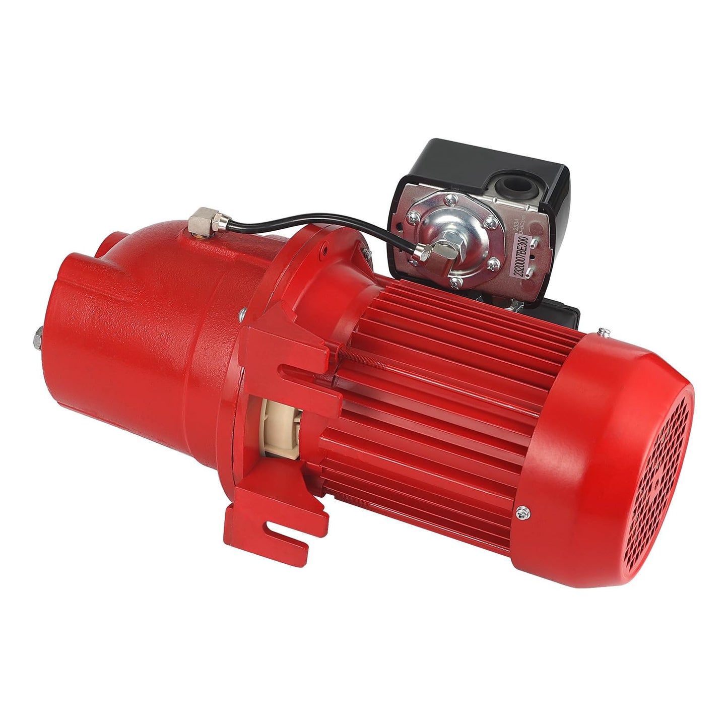 3/4 HP Shallow Well Jet Pump, 13 GPM 115/230V Dual Voltage Cast Iron Self-Priming Pump for 25ft Max Wells, Red 97080701