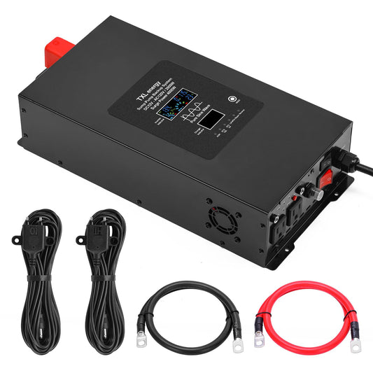 TXL 2000W Sump Pump Backup System with Sump Pump Control, 36A Surge Support, Pure Sine Wave Inverter, Ensures Reliable Pump Operation During Power Outages, Battery Not Included