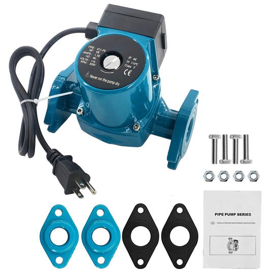 0011-F4 Hot Water Circulating Pump Cast Iron Cartridge 1/8 HP 0-31 GPM Flow Range Working Pressure 150 PSI Quiet Operation for High-Pressure Drop Boilers Heating/Home Replace# 0011-BF4-J