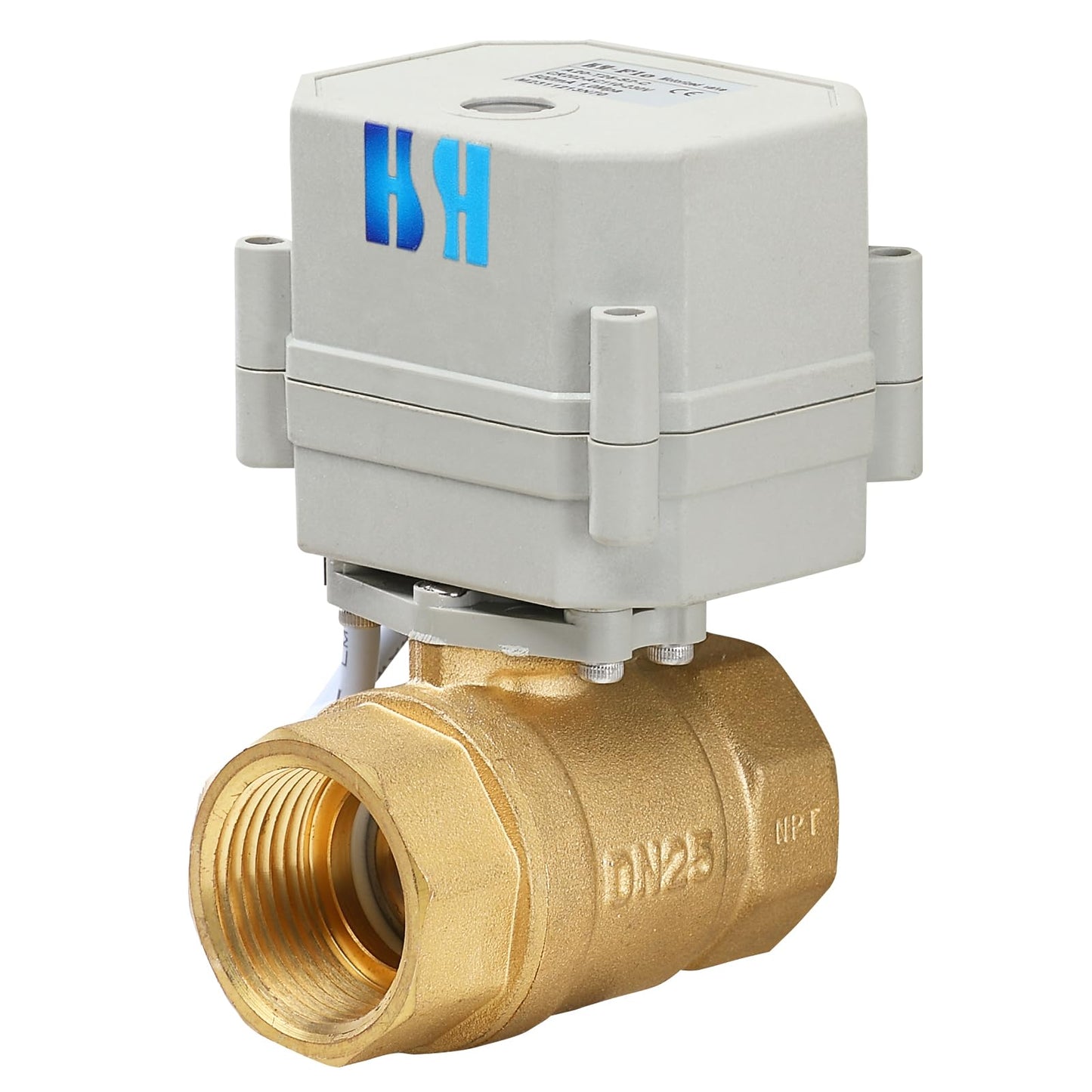 HSH-Flo 2 Way 1" 12VDC 9-24VDC 0-10V NPT Proportional Integral Modulating Control Motorized Ball Valve