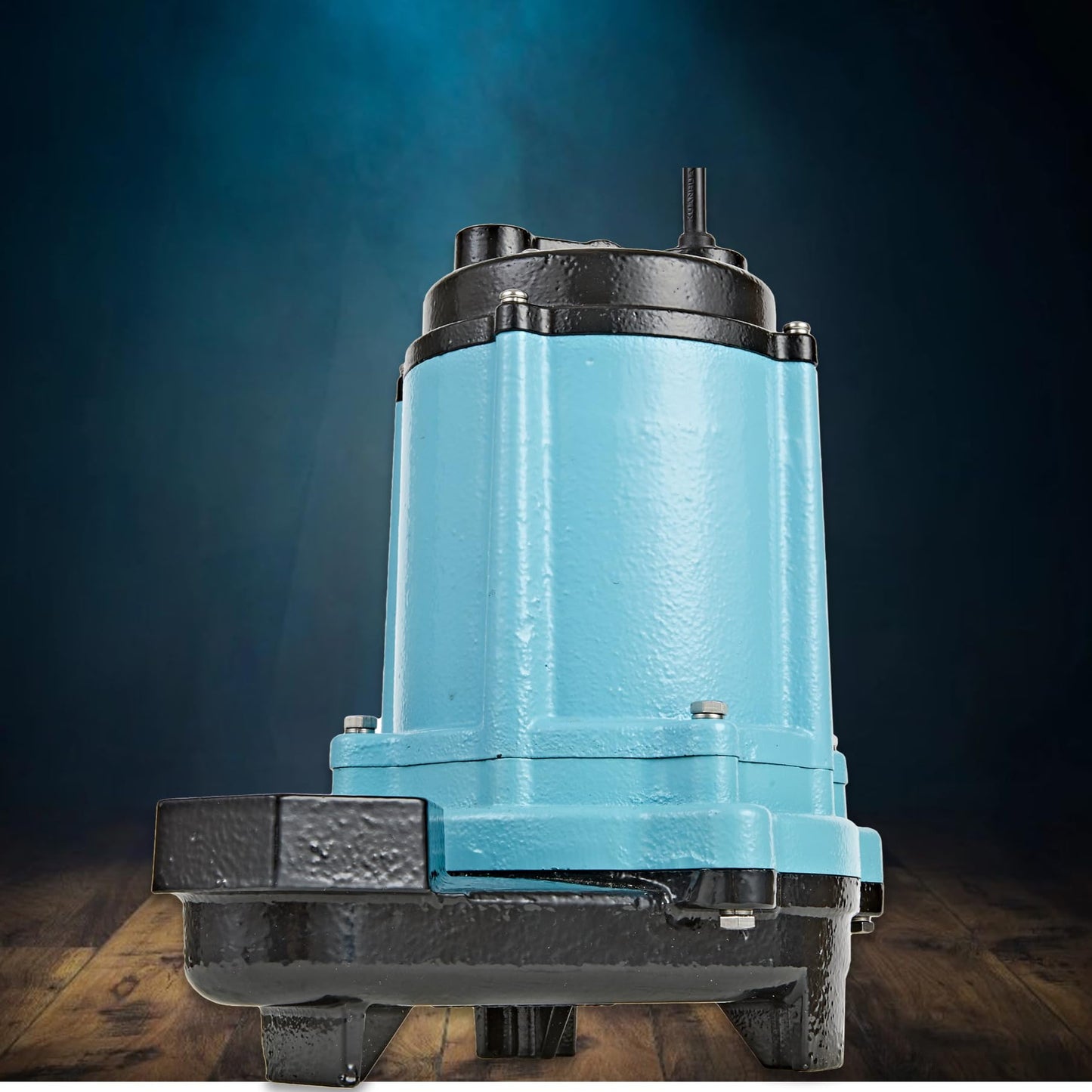 Little Giant 12E-CIM 115 Volt, 1/2 HP, 3000 GPH Cast Iron Manual Submersible Effluent Pump with 20-Ft. Cord, Blue, 512001