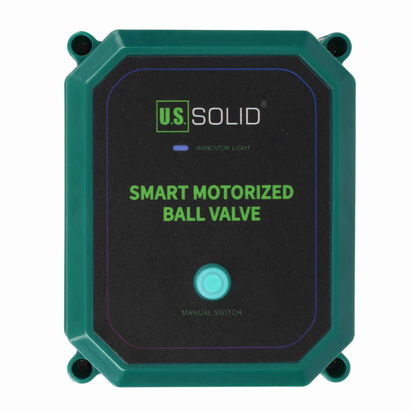 U.S. Solid 1" Smart Motorized Ball Valve - NSF Certified 304SS Remote App Mobile-control Electrical Ball Valve with Manual Switch, Plug Connection