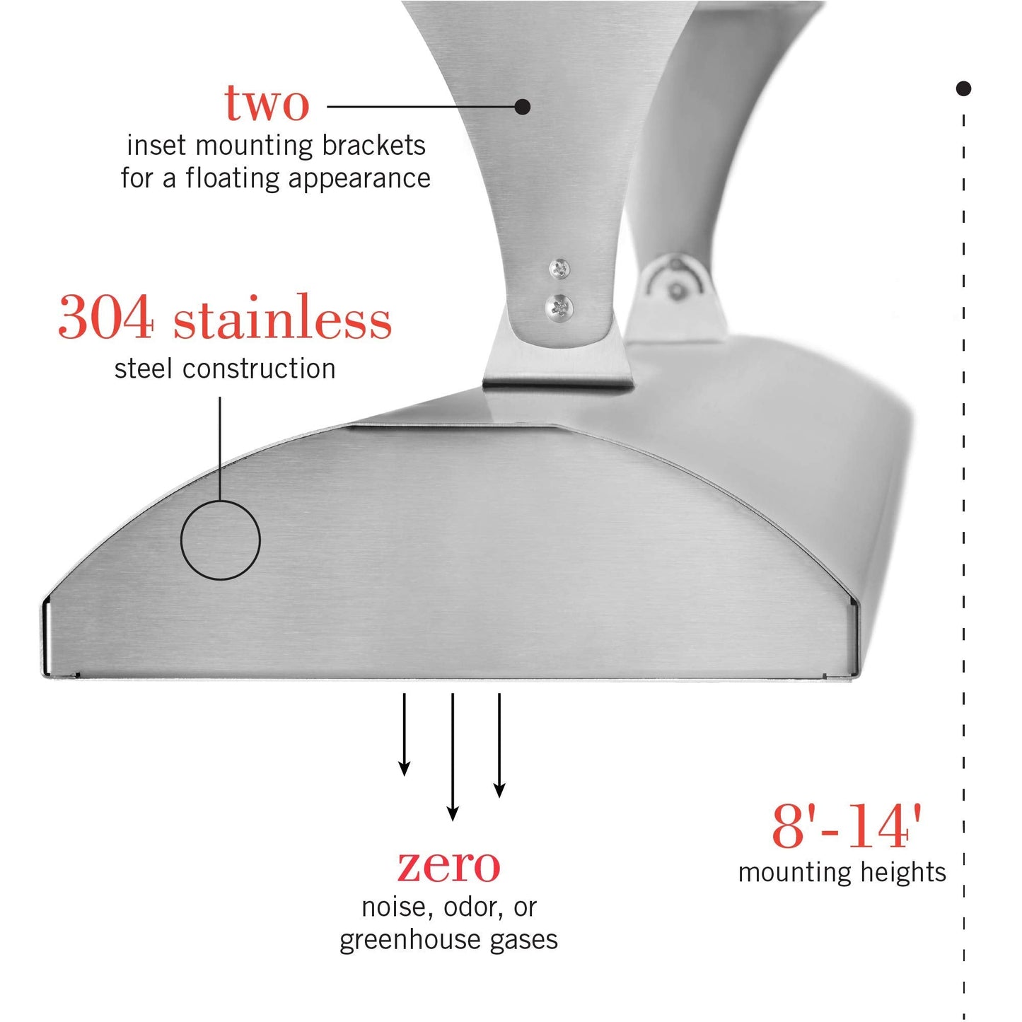 Infratech CD-6028 SS Stainless Steel 61.25” Dual Element Fixture 6000 Watt, 208 Volt, Stainless Steel