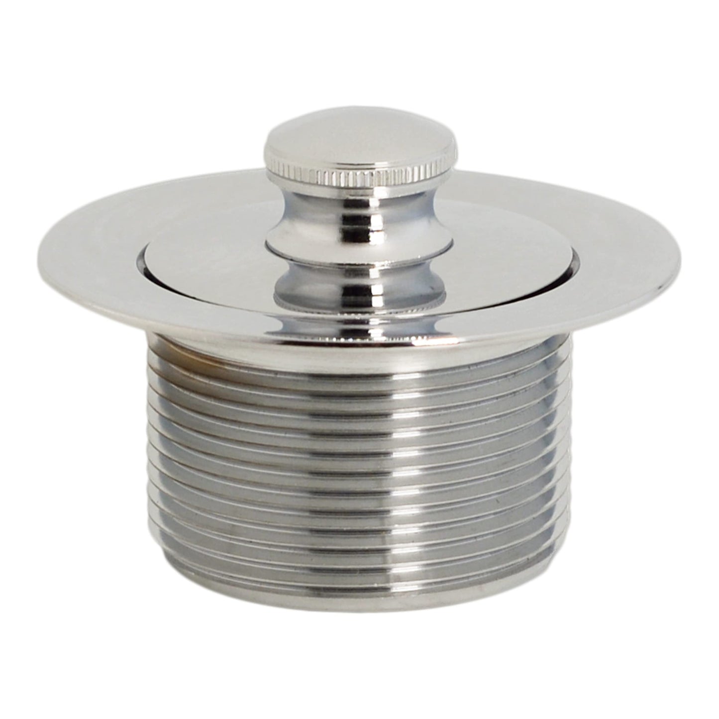 Westbrass D49721-4-05 1-1/2" Bath Waste & Overflow Assembly with Pull Drain Stopper and One-Hole Faceplate Top Elbow - Sch. 40 PVC, Polished Nickel (4-Pack)