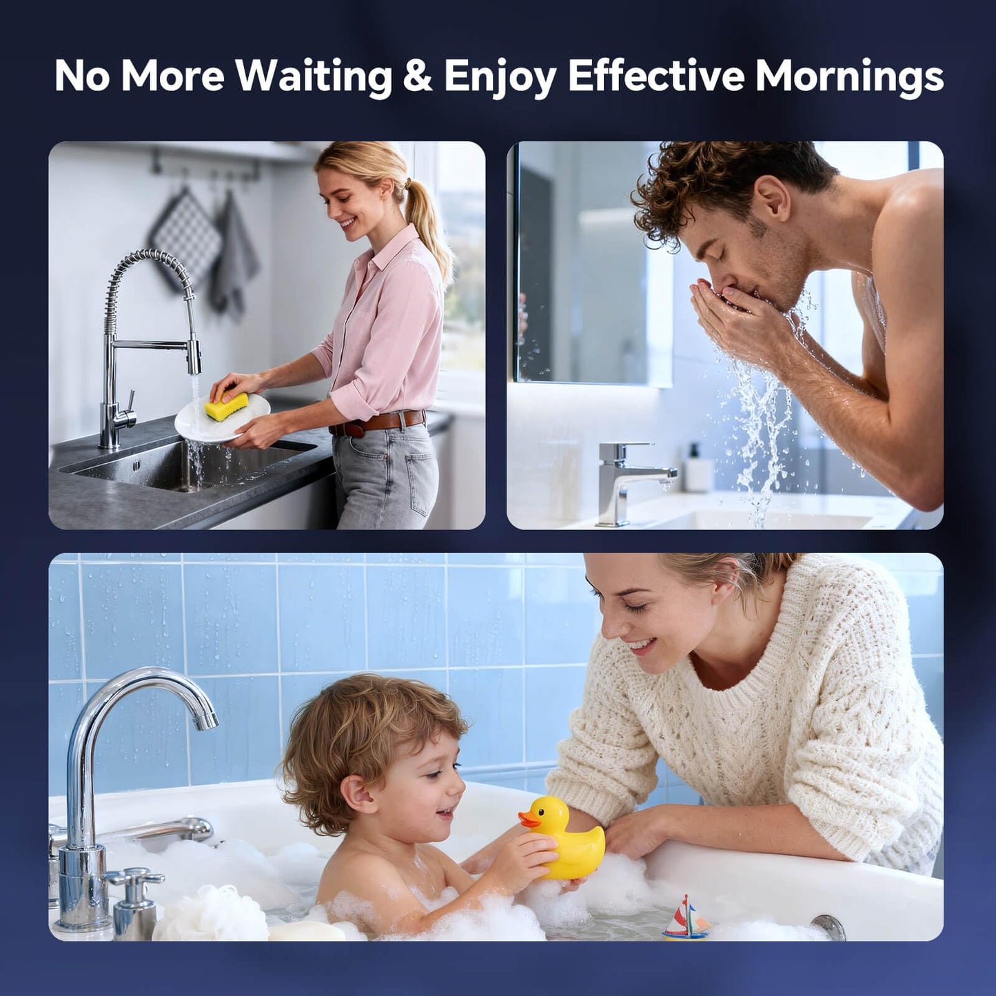 SNDOAS Tankless Water Heater Gas,Up to 4.75GPM 18L Water Heater Natural Gas with LED Display,102,000 BTU Instant Hot Water Heater On Demand for Whole House,Ultra Quiet,Forced Exhaust,Indoor Use
