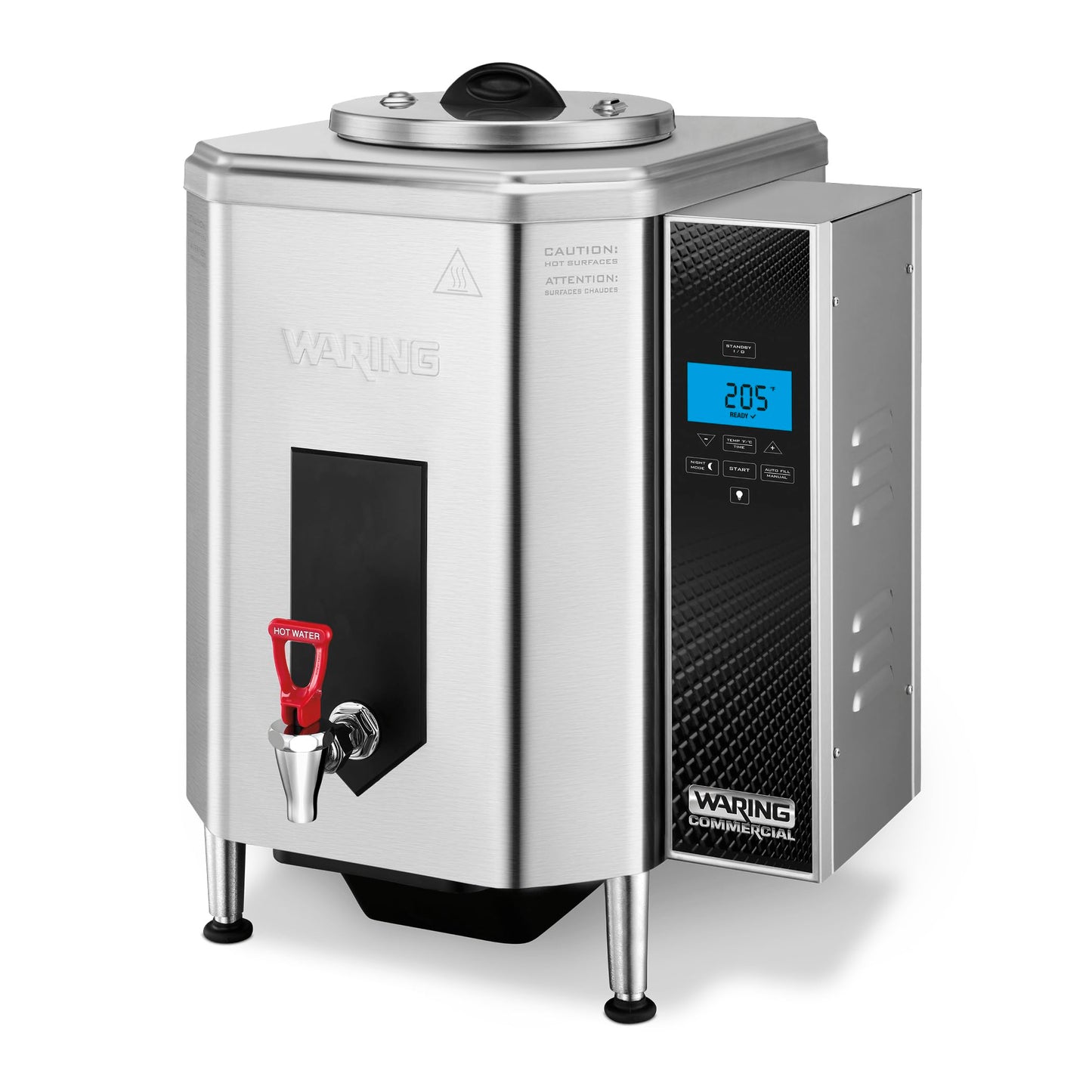 Waring Commercial WWB10G 10 Gallon Hot Water Dispenser, 120V, 1800W, 5-15 Phase Plug