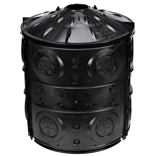 NDS FWAS24 50 Gal. Flo Stormwater Dry Well System Kit with 3 Side Panels & 1 Cover, Ideal for Rainwater Collection, Black