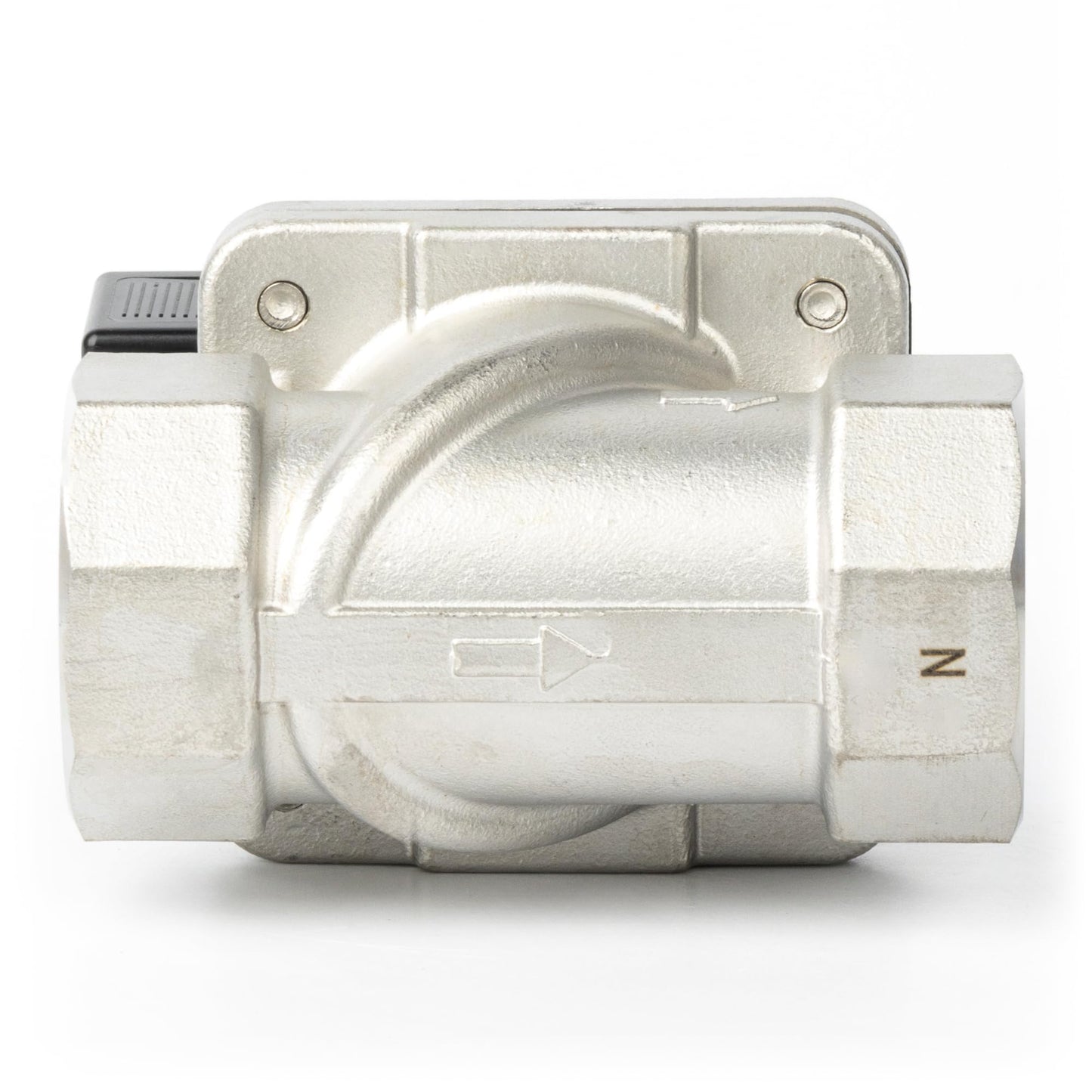 U.S. Solid 1-1/4" Stainless Steel Solenoid Valve - 110V AC Normally Closed Electric Solenoid Valve with Viton Seal, Junction Box Type